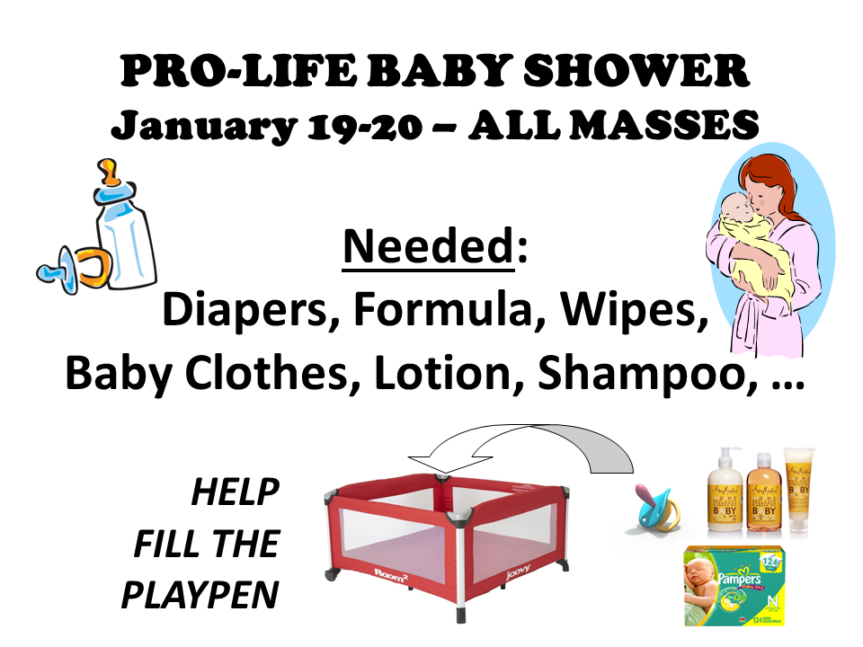 Support Our Pro-Life Baby Shower