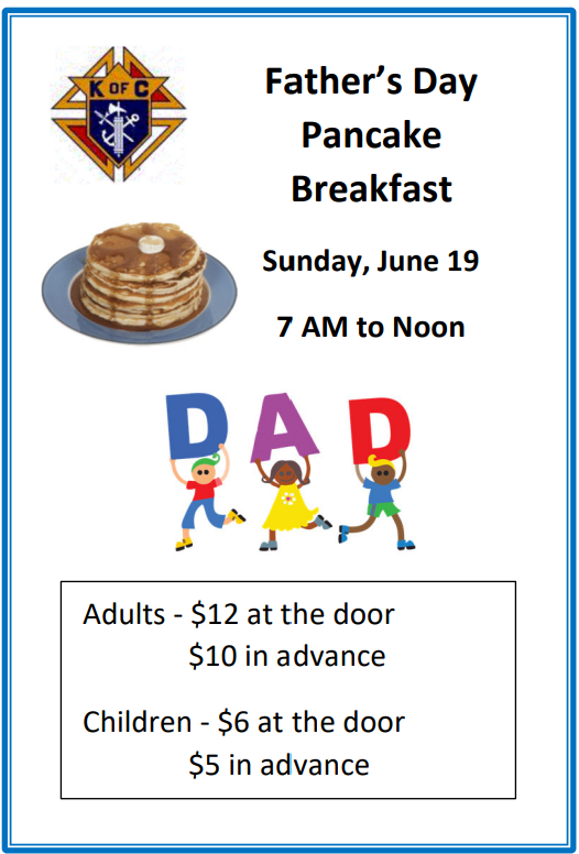 Celebrate Father’s Day at Our June Pancake Breakfast!