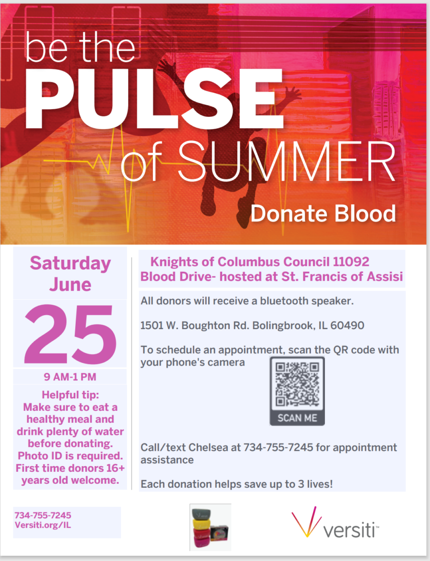 Come on Out and Support our June Blood Drive!