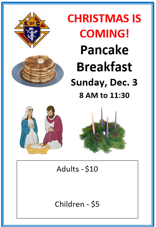 Join Us for the December Pancake Breakfast!
