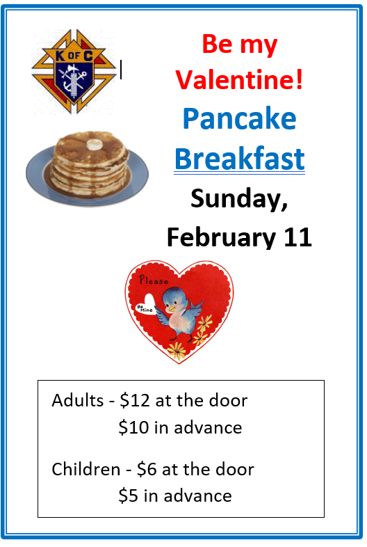 Join Us for a Pancake Breakfast in February!